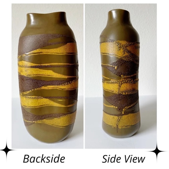 SOLD Ⓜ️ | Vintage 1970’s MCM Royal Haeger Free Form Earth Wrap Pottery Vase - Picture 9 of 14